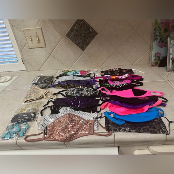Accessories - Bundle of 22 Assorted masks AND  3 Lanyards